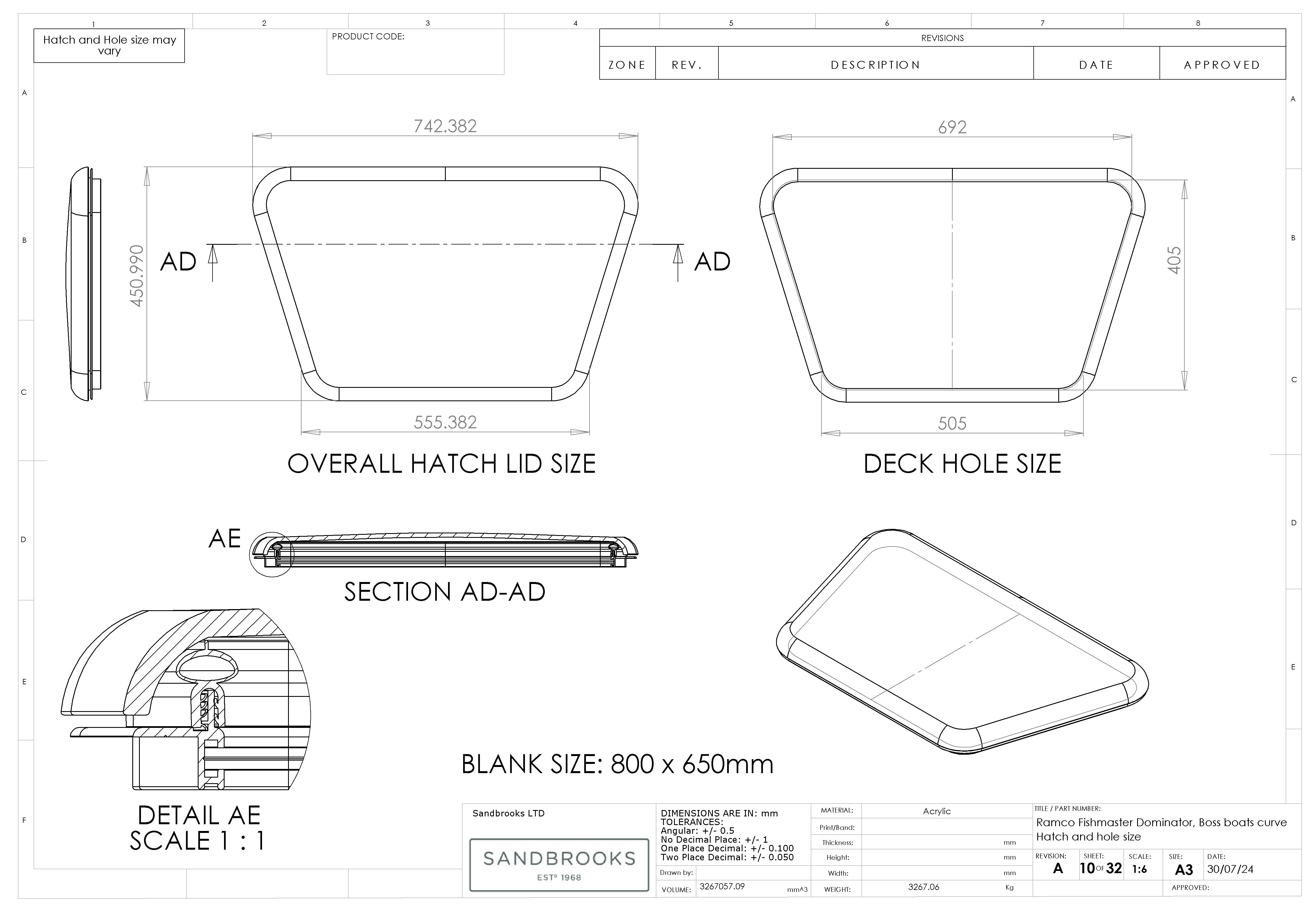 Ramco and Boss Boats Curved Lid