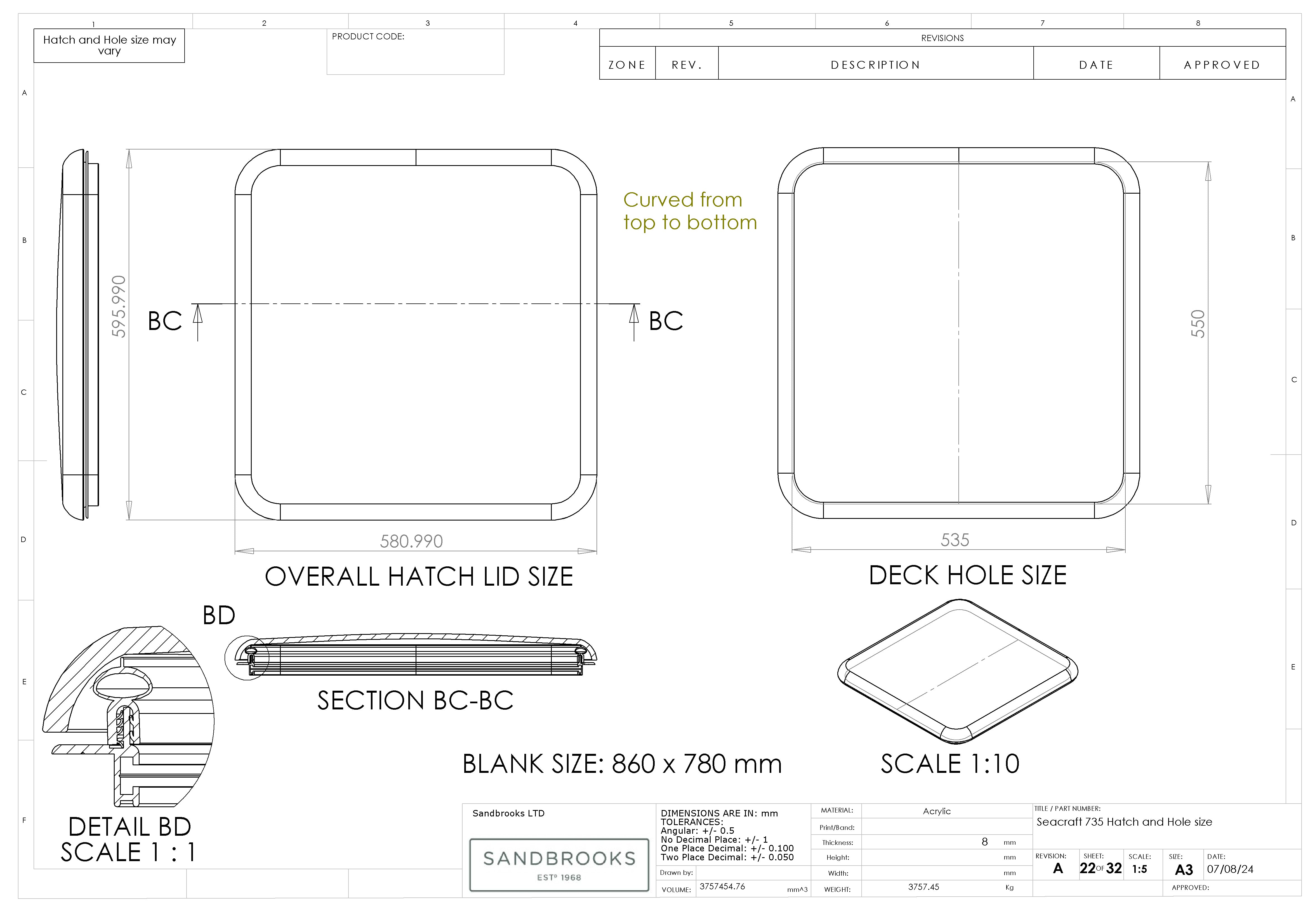 Haines Hunter Seacraft 735 Lid