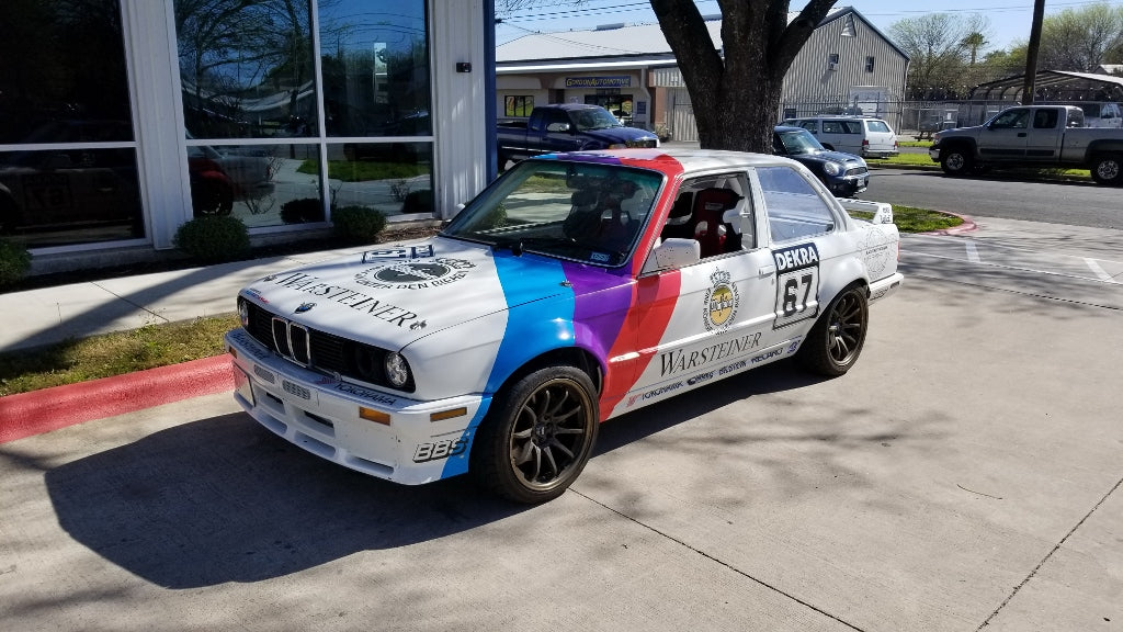BMW E30 Competition moulded plastic Rear window
