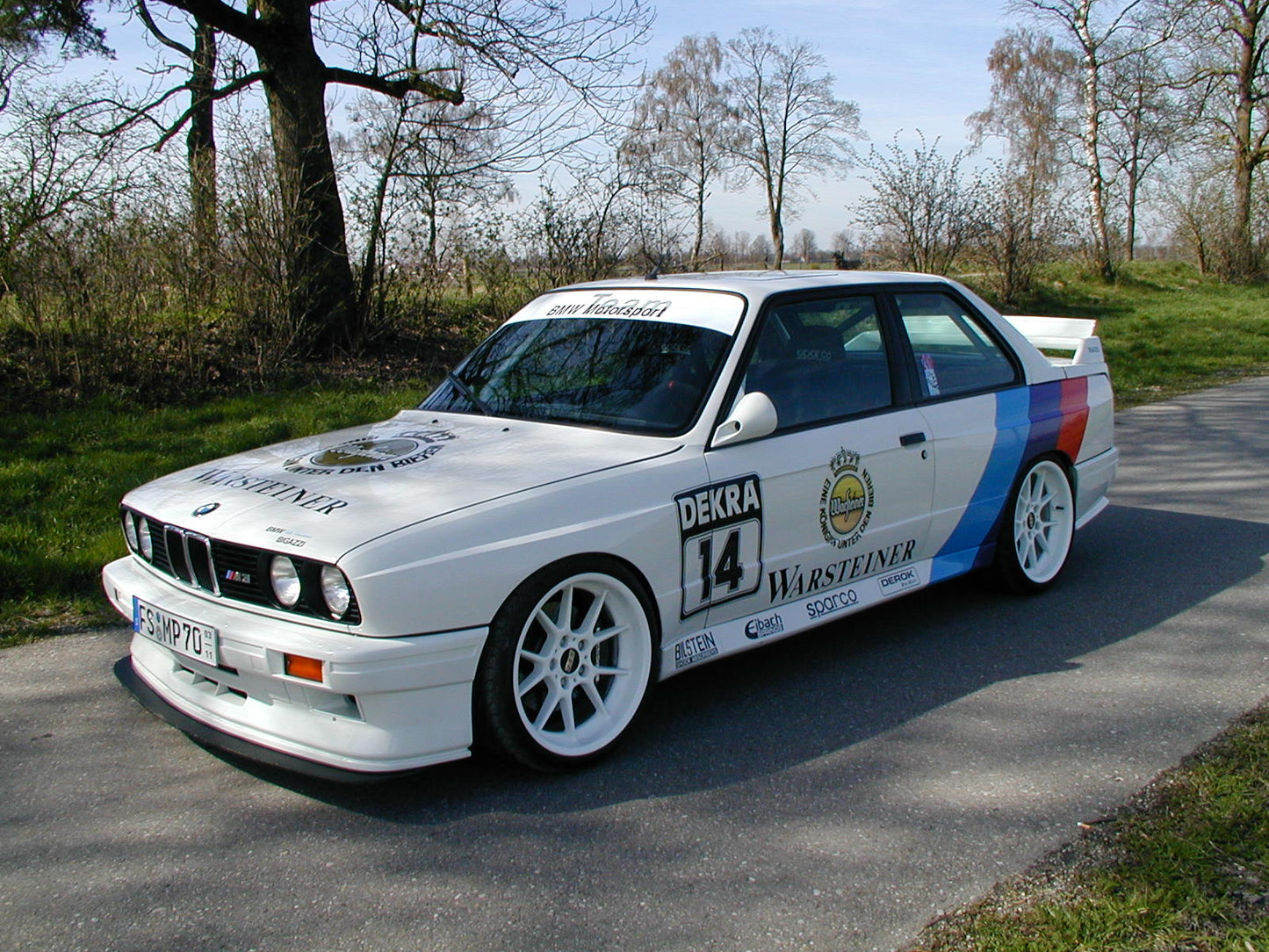 BMW E30 M3 Competition moulded plastic Rear window